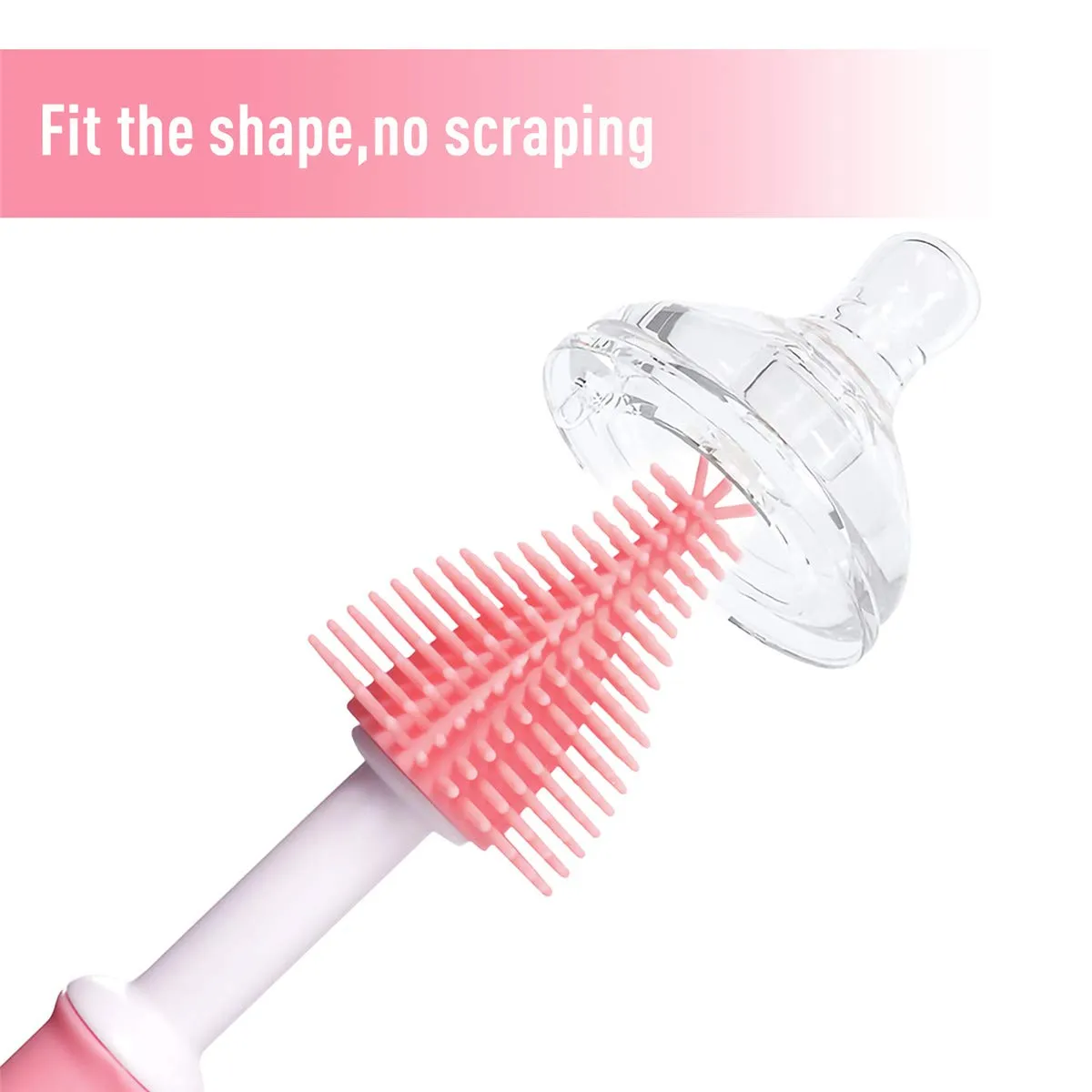 Wholesale Bottle Cleaner Baby FDA Silicone Bottle Cleaning Brush (Image2) Wholesale Bottle Cleaner Baby FDA Silicone Bottle Cleaning Brush (Image2)