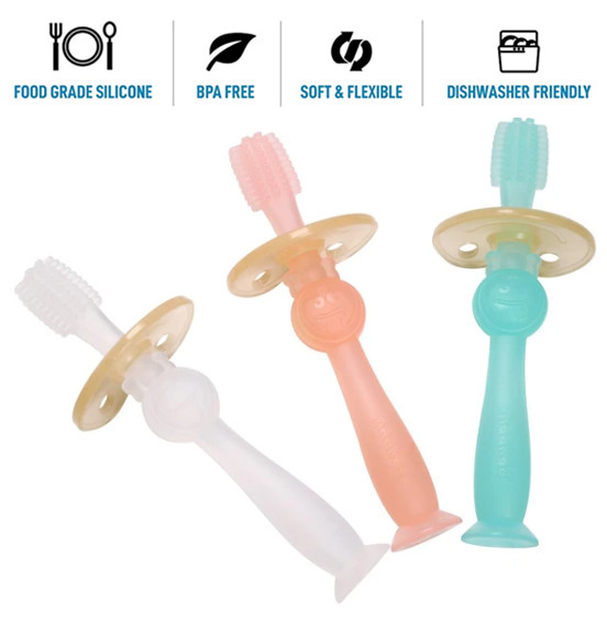 Food Grade Silicone Baby Training Toothbrush(Image2)