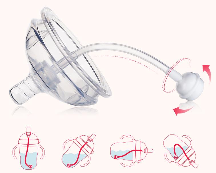 Custom Design Professional BPA Free Silicone Baby Feeding Bottle(Image2)