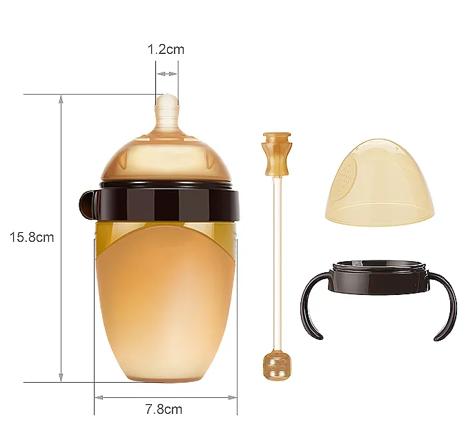 Manufacturer Custom Soft Imitation Breastfeeding Silicone Wide-mouth Baby Bottle(Image2) Manufacturer Custom Soft Imitation Breastfeeding Silicone Wide-mouth Baby Bottle(Image2)