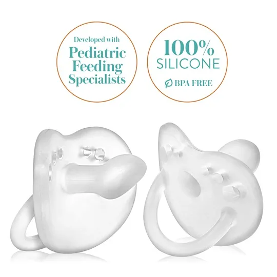 Newborn Baby Pacifier Soft Silicone Flat Pacifier(Image2)