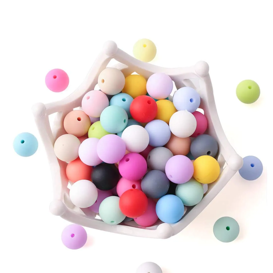 Bulk Silicone Teething Beads Wholesale(Image1) Bulk Silicone Teething Beads Wholesale(Image1)