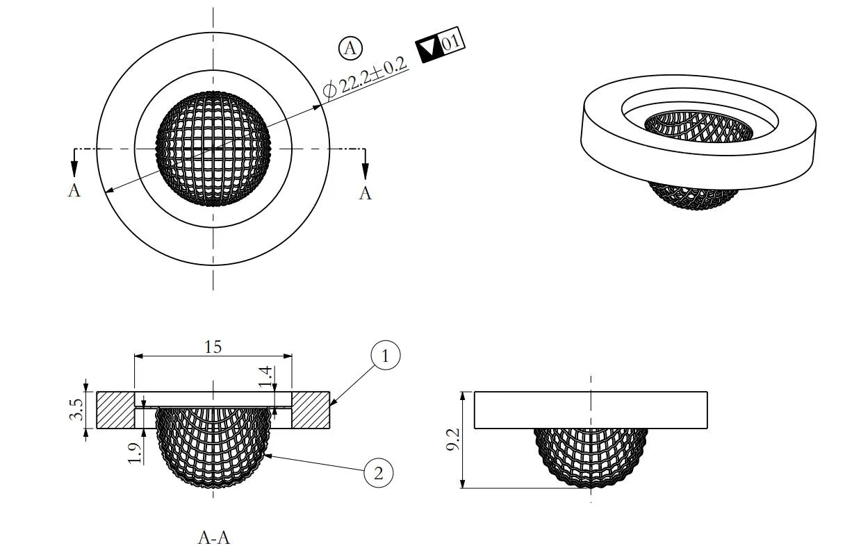 22MM Wire Mesh Rubber Gasket Supplier, Rubber Shower Head Gasket Manufacturer, Coupling Filter Rubber Washer from China(Image1)